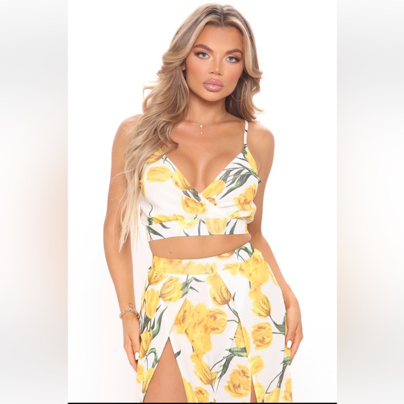 Floral Daydream Pants Set - Yellow/Combo - Picture 4 of 6